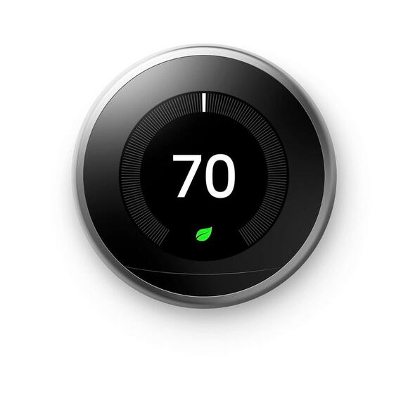 Google Nest Learning Programmable Smart Thermostat 3rd Gen Stainless Steel NEW - Picture 3 of 7